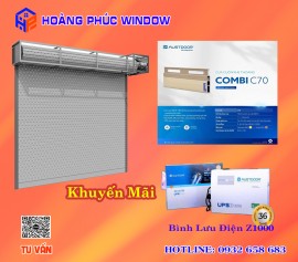 Mua cửa cuốn Austdoor tặng bình lưu điện thế hệ mới Z1000 bảo hành 3 năm.