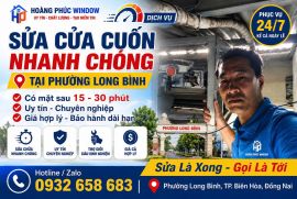 Sửa Chữa, Lắp Đặt Cửa Cuốn Tại Phường Long Bình – Uy Tín, Nhanh Chóng, Giá Tốt