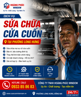 Sửa Chữa, Lắp Đặt Cửa Cuốn Tại Phường Long Hưng – Dịch Vụ Nhanh Chóng, Uy Tín, Giá Tốt