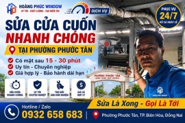 Sửa Chữa, Lắp Đặt Cửa Cuốn Tại Phường Phước Tân – Uy Tín, Nhanh Chóng, Giá Tốt