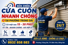 Sửa Chữa Cửa Cuốn Ở Phường Trảng Dài, Thành Phố Đồng Nai – Dịch Vụ Uy Tín, Có Mặt Nhanh 24/7