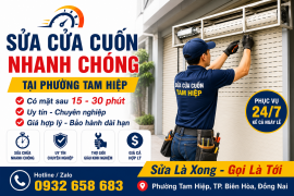 Sửa Chữa Cửa Cuốn Ở Phường Tam Hiệp, Thành Phố Đồng Nai – Uy Tín, Nhanh Chóng, Giá Hợp Lý